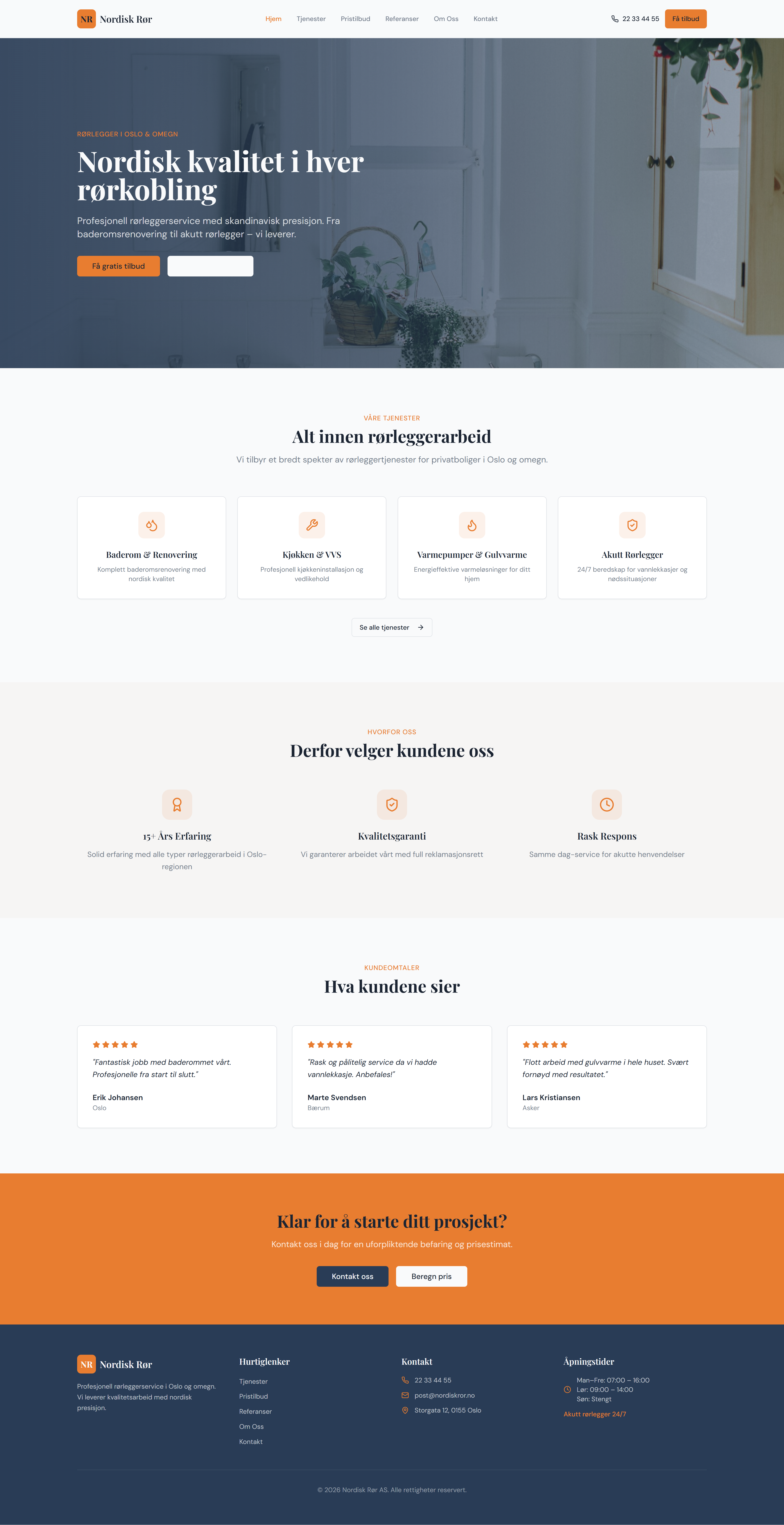 Norway VVS Hjemmeside